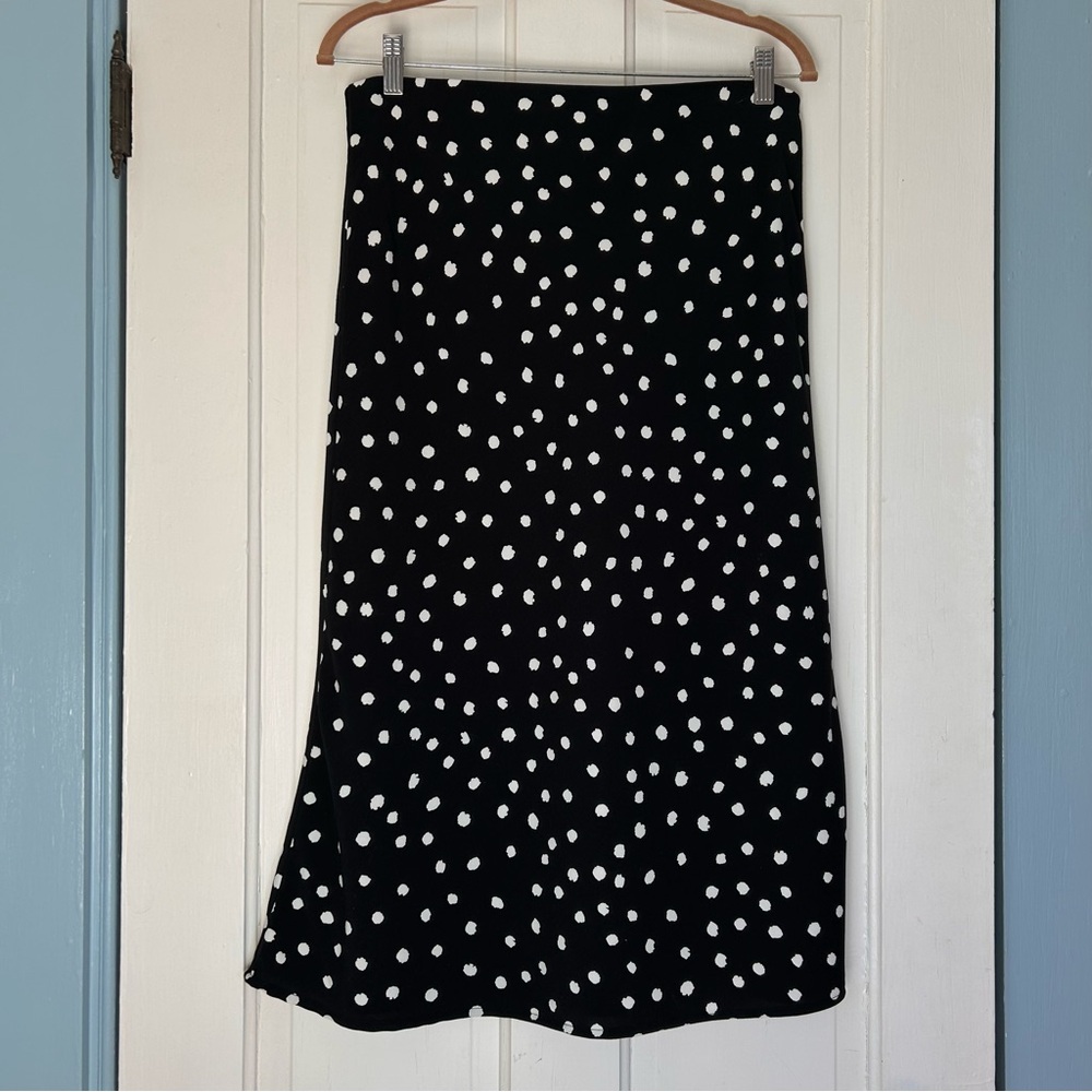 Polka Dot Midi Skirt